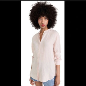 NWT James Perse linen lounge shirt resin pigment